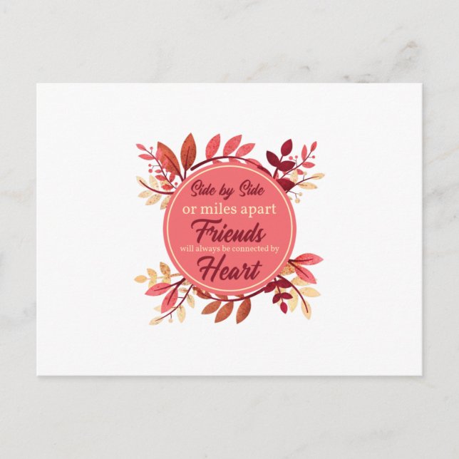 Thanksgiving Friend Friendship Fall Outfit Women Postcard (Front)