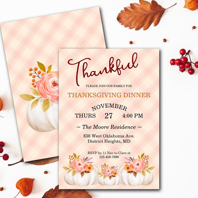 Thanksgiving Friendsgiving Dinner Custom Invitation (Creator Uploaded)