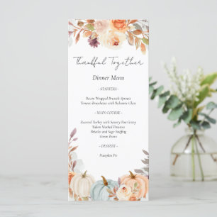 Thanksgiving Friendsgiving Dinner  Menu