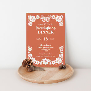 Thanksgiving Friendsgiving Dinner Party Invitation