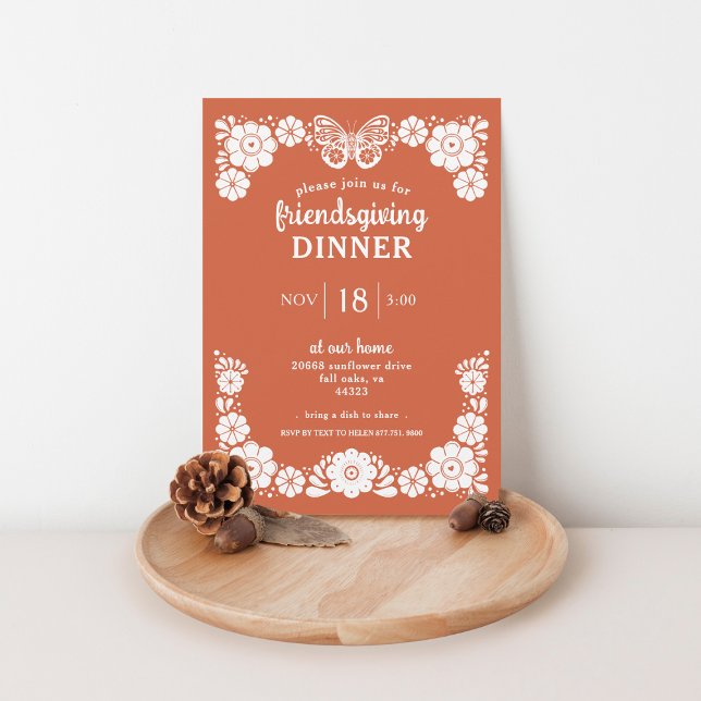 Thanksgiving Friendsgiving Dinner Party Invitation (Creator Uploaded)