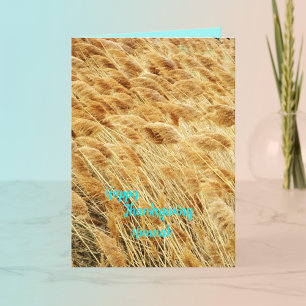 Thanksgiving Friendship Holiday Card