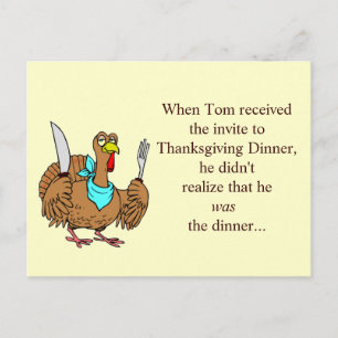 Thanksgiving Funny Postcard