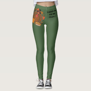 Thanksgiving, Funny Turkey Chef, Gobble, Modern Le Leggings