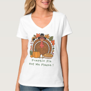 Thanksgiving, Funny Turkey Chef, Gobble, Modern  T-Shirt