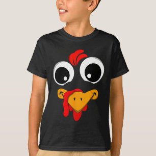 Thanksgiving Funny Turkey Face Costume Outfit Mens T-Shirt