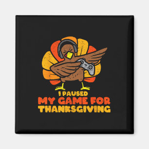 Thanksgiving Gamer Turkey Video Game Lovers Kids B Magnet