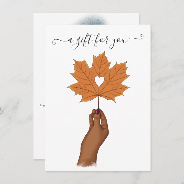 Thanksgiving Gift Certificate (Front/Back)