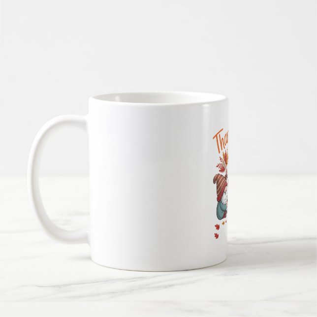 Thanksgiving Gnome Fall Leopard Turkey Essential T Coffee Mug (Left)
