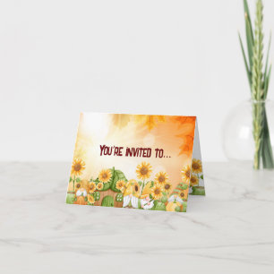 Thanksgiving Gnome  Invitation