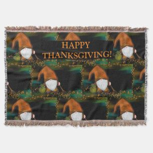 THANKSGIVING  GNOME THROW BLANKET