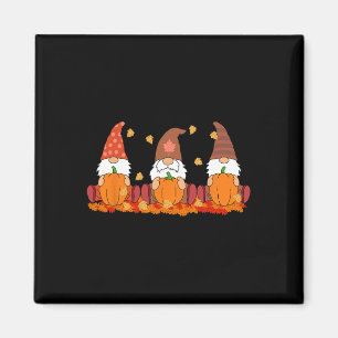Thanksgiving Gnomes Cute Pumpkin Autumn Gnome Magnet