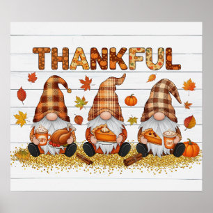 Thanksgiving Gnomes Poster
