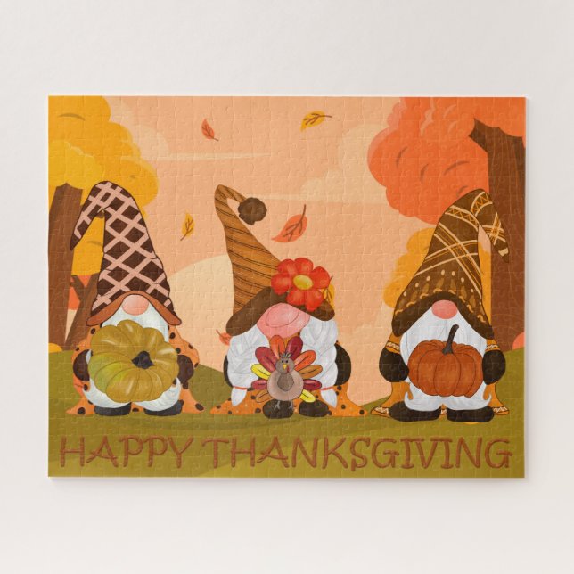 Thanksgiving Gnomes Puzzle (Horizontal)