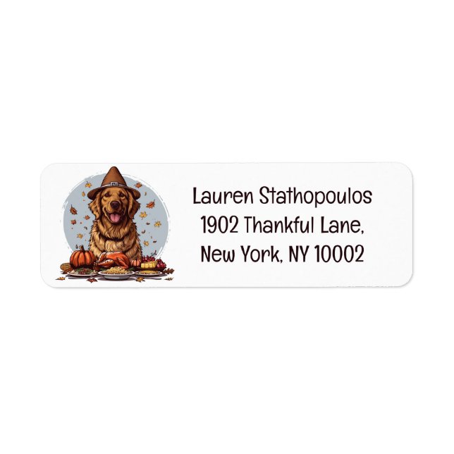 Thanksgiving Golden Retriever Dog (Front)