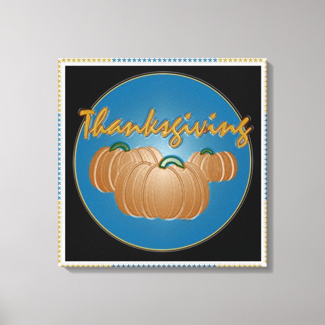 Thanksgiving Graphics Canvas Print (Front)
