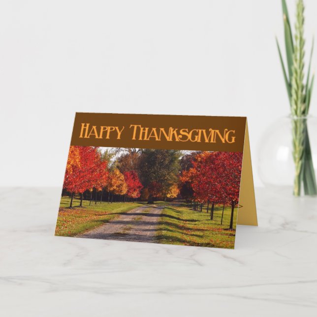 Thanksgiving Greeting Card - Custom (Front)
