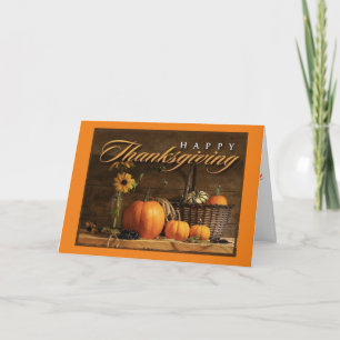 Thanksgiving Greeting Card with Quote