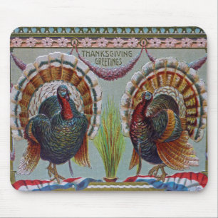 Thanksgiving Greetings 1906 Mouse Pad