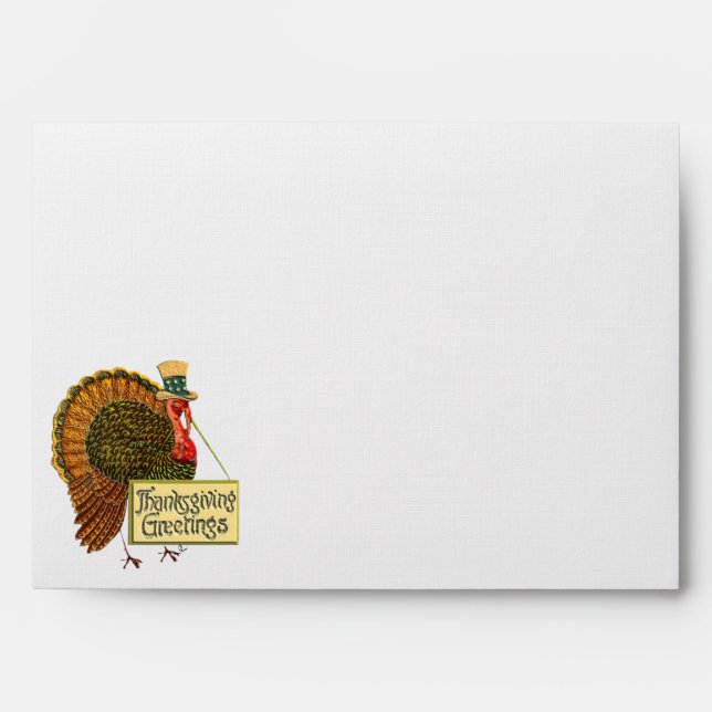Thanksgiving Greetings Envelope (Front)