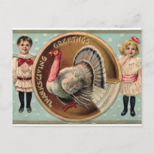 Thanksgiving Greetings Holiday Postcard