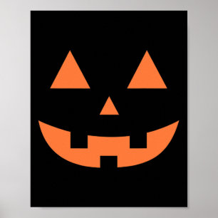 Thanksgiving Halloween Fall Scary Jack O' Lantern  Poster