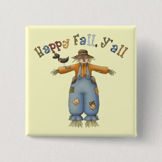 Thanksgiving Happy Fall Square Button