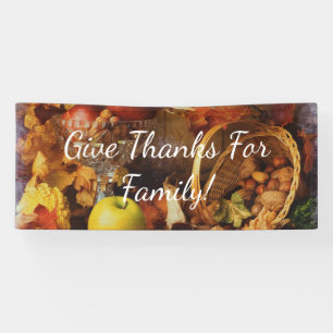 Thanksgiving harvest autumn banner