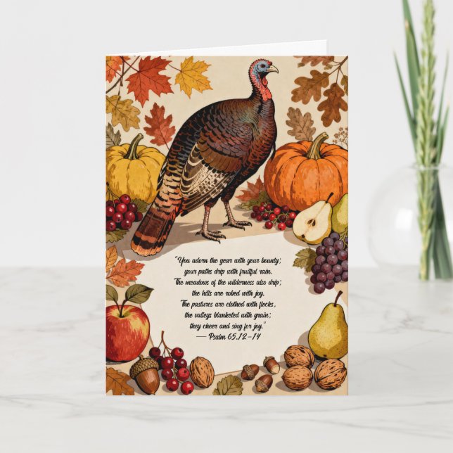 Thanksgiving Harvest Card (Front)