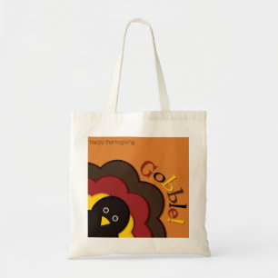 Thanksgiving hiding turkey tote bag
