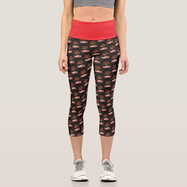 Thanksgiving High Waisted Capris (Front)