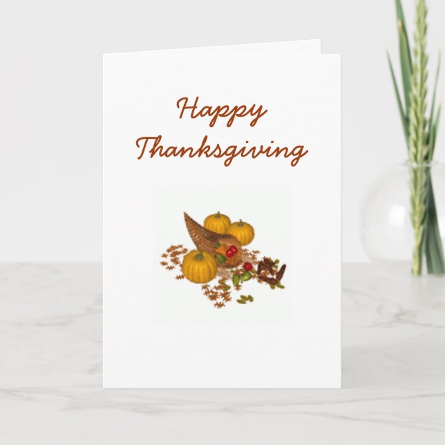 Thanksgiving Holiday Card (Front)