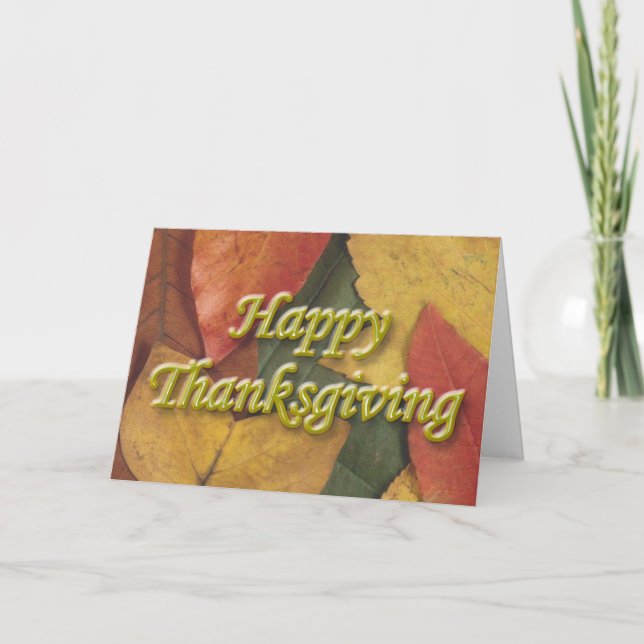 Thanksgiving Holiday Card (Front)