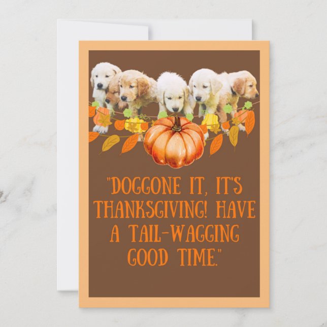 Thanksgiving  holiday card (Front)