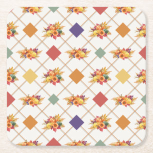 Thanksgiving Holiday Paper Coaster