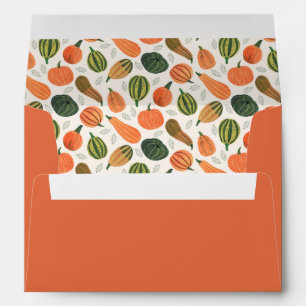 Thanksgiving Holiday Pumpkin Patch Pre-addressed Envelope