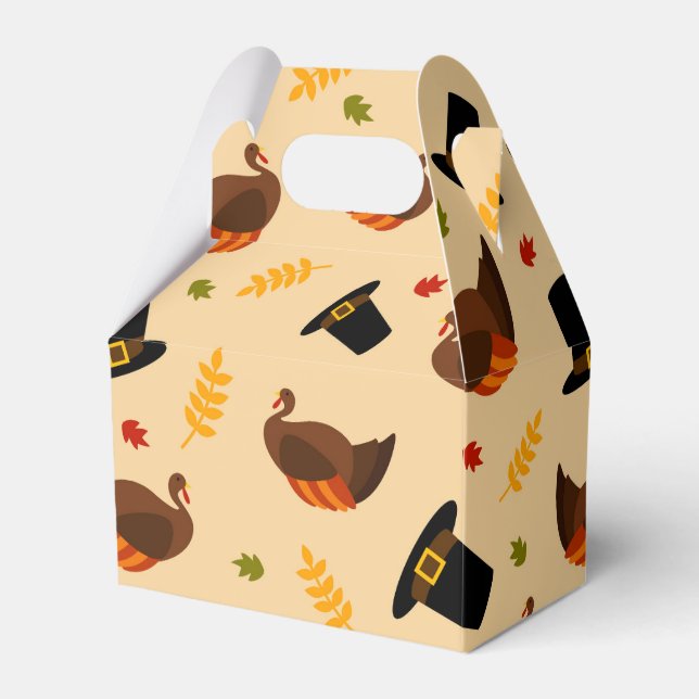 Thanksgiving Holiday turkey dinner party box (Front Side)