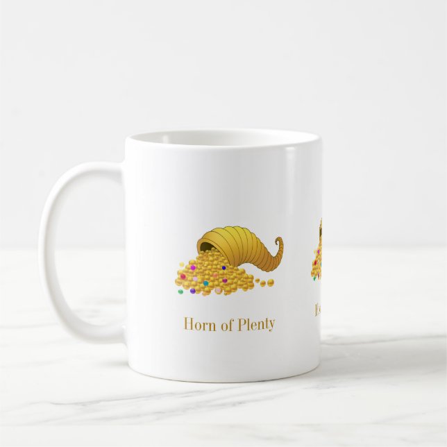 Thanksgiving Horn of Plenty Coffee Mug (Left)