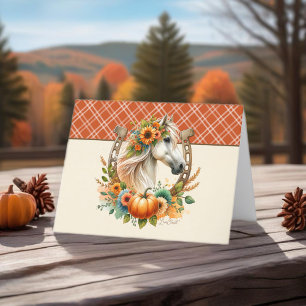 Thanksgiving Horse Holiday Card