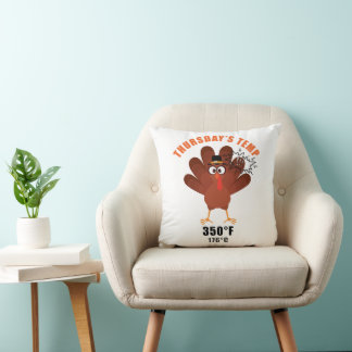 Thanksgiving Humor Funny Turkey Joke Cushion