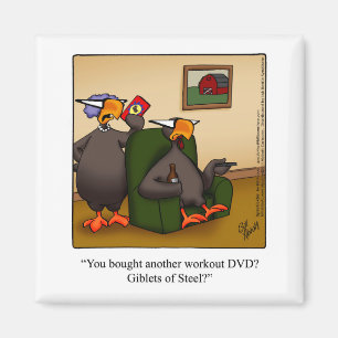 Thanksgiving Humour "Giblets of Steel" Magnet Gift