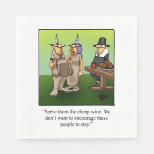 Thanksgiving Humour Holiday Napkins 
