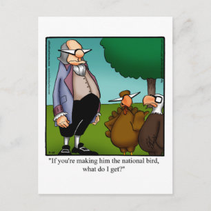 Thanksgiving Humour Postcard