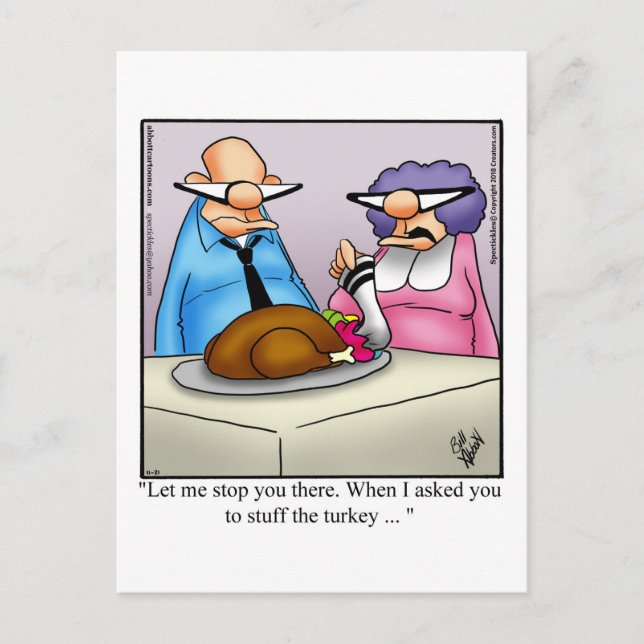 Thanksgiving Humour Postcard "Spectickles" (Front)