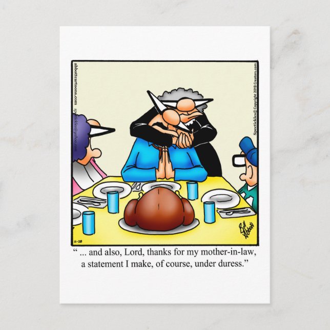 Thanksgiving Humour Postcard "Spectickles" (Front)