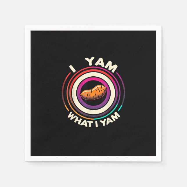 Thanksgiving - I Yam What I Yam Napkin (Front)