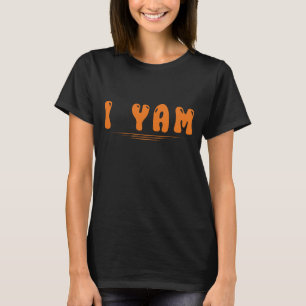 Thanksgiving I Yam Wife Couple Thanksgiving Women T-Shirt