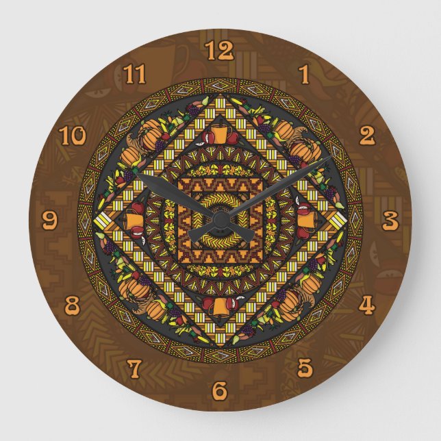 Thanksgiving Icons Clock (Front)