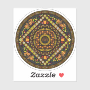 Thanksgiving Icons Contour Sticker