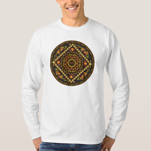 Thanksgiving Icons Men's Light Shirt (Front)